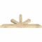 Ekena Millwork Saratoga Rough Sawn Timber Gable Bracket, Douglas Fir, 60"W x 25"H x 4"D x 4"F, 10/12 Pitch GBW060X25X0404SAR00RDF - alternate 5